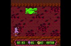 une photo d'Ã©cran de Super Widget sur Nintendo Super Nes